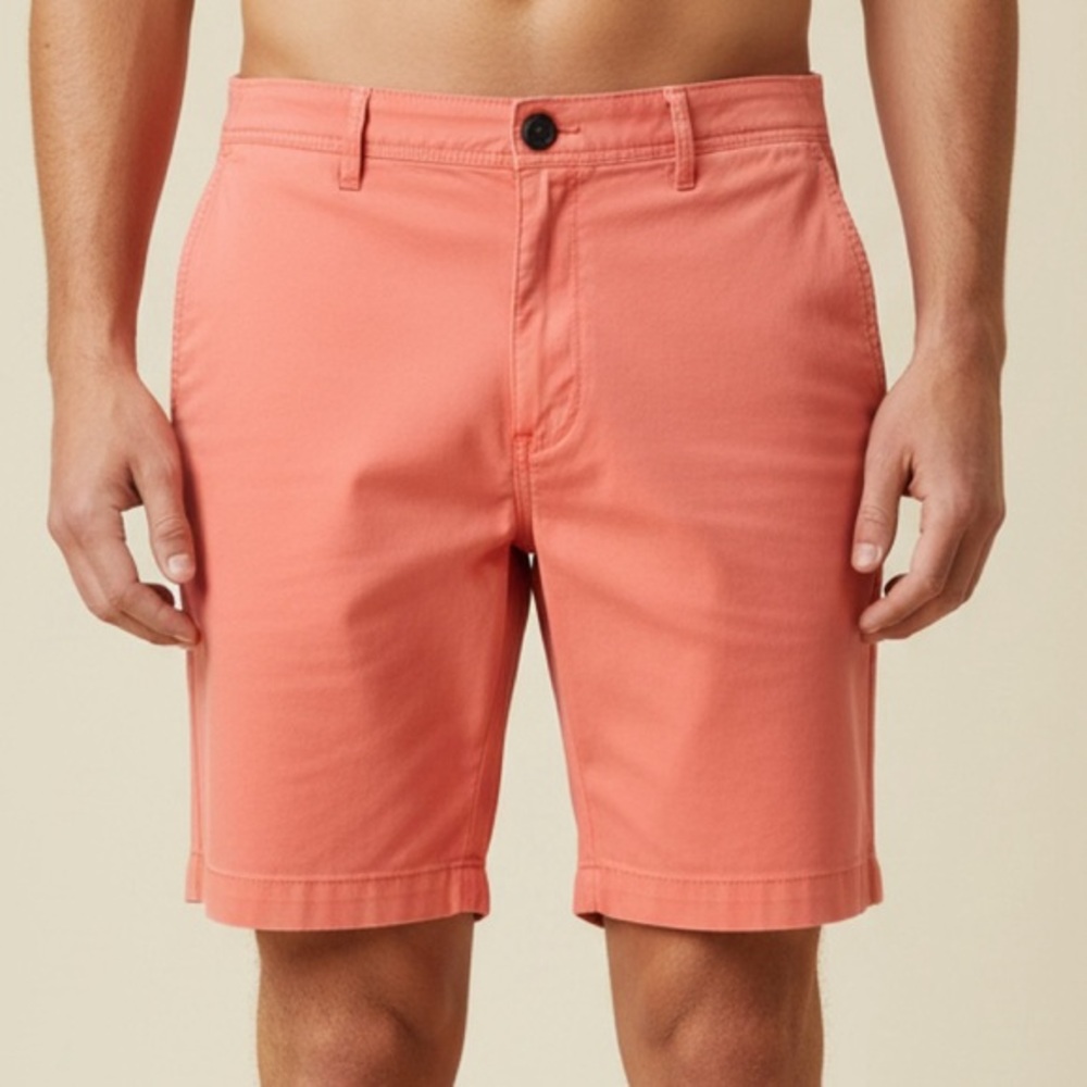 Vineyard Vines Men's Salmon Flat Front Shorts - Picture 1 of 4